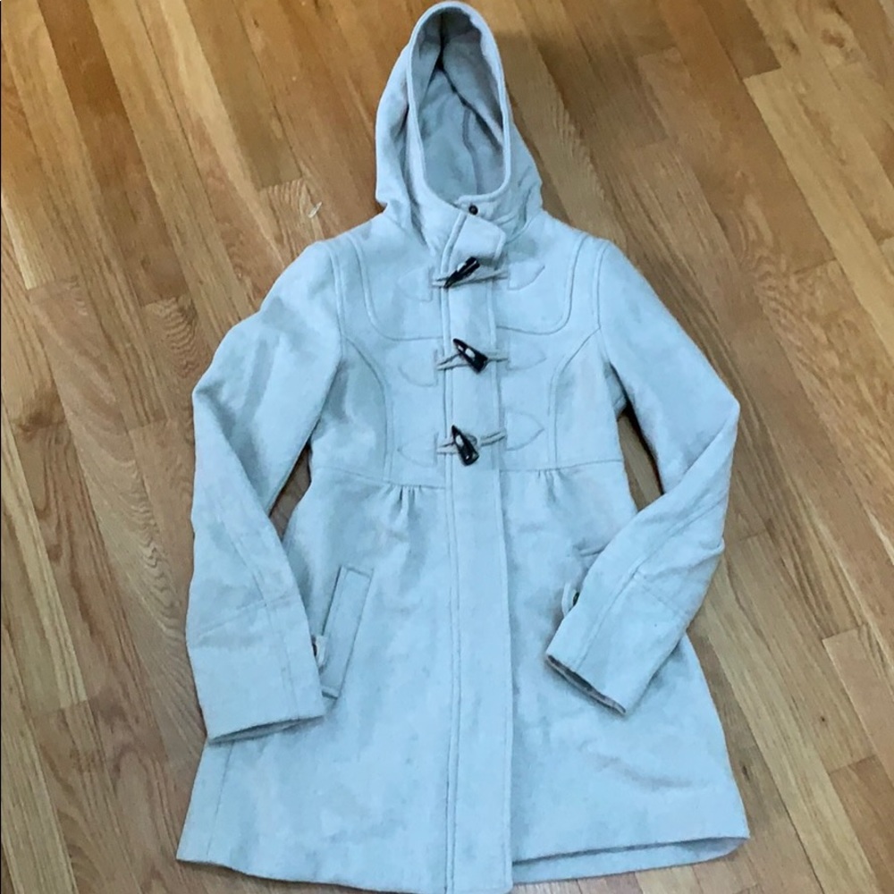 H&M slim wool hooded coat